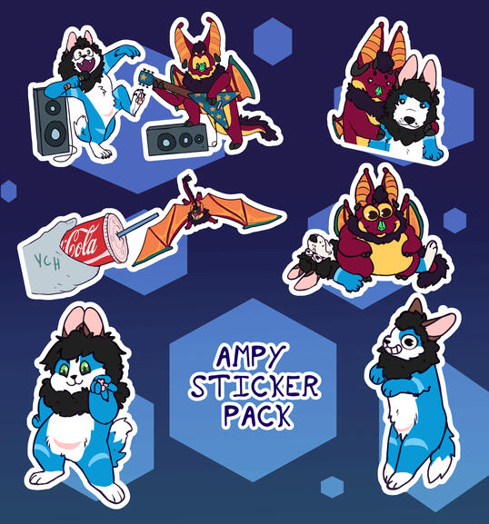 dos stiker pack de 3